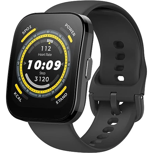 Offre limitee: Amazfit Bip 5, 46 mm, SmartWatch Grand écran, appels Bluetooth, Alexa, Suivi GPS, Batterie durée de 10 Jours, Suivi de la Condition Physique avec fréquence Cardiaque, Surveillance de SO2 de 89.90 EUR a 35.18 EUR (economie 61%)