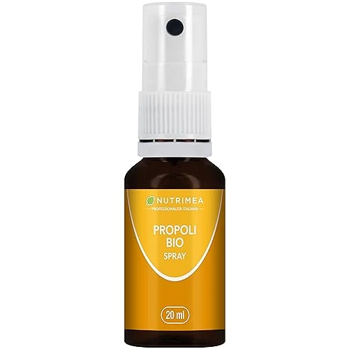 Spray Propoli Bio | Lenisce la Gola e Rafforza l'Immunità | 100% Naturale | 870 mg di Propoli | Con Miele, Salvia e Timo | Flacone da 20 ml