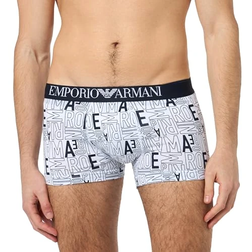 Tijdelijke aanbieding: Emporio Armani Stretch Katoen All Over Bold Logo Trunk heren Onderbroeken van 23.52 EUR naar 23.52 EUR (korting 0%)