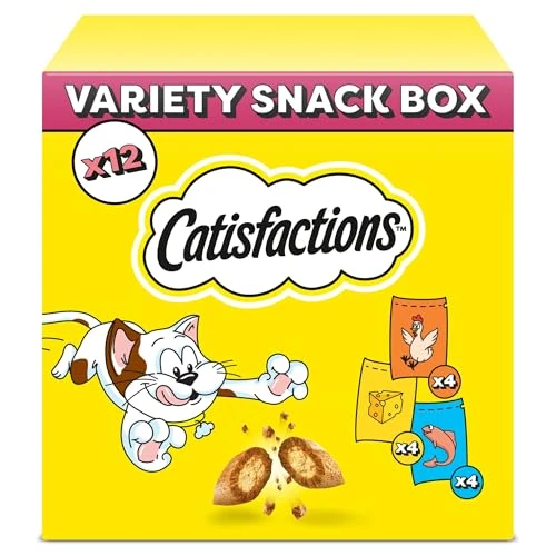 Oferta limitada: Catisfactions Snack para gato, paquete mixto con pollo, queso y salmón, 1 paquete (12 x 60 g) de 24.90 EUR a 24.90 EUR (ahorro 0%)