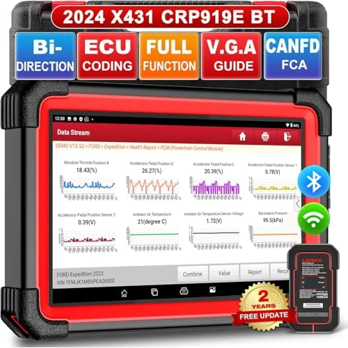 Offre limitee: LAUNCH CRP919E BT Valise Diagnostic Auto, Système Complet obd2 Diagnostic français avec 31+ Fonctions de réinitialisation, Codage ECU, Can-FD& DOIP, FCA, BI-Directionnel obd2 Diagnostic Voiture de 629.00 EUR a 454.00 EUR (economie 28%)