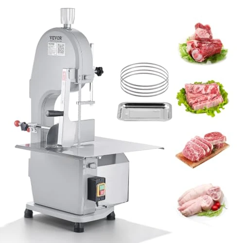 Offre limitée : VEVOR Scie à Os de Boucher Électrique Commerciale Scie à Ruban pour Os 1500 W 300 kg/h Scie Électrique pour Viande et Os Congelés Table 490x380 mm Épaisseur de 4-200 mm pour Supermarché Restaurant de 523.90 € à 497.70 € (5% de remise)
