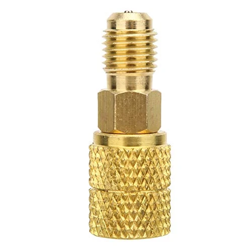 Offerta a tempo: Adattatore R410A SAE Maschio da 1/4 di Pollice a SAE Femmina da 5/16 di Pollice Parti in Rame per Aria Condizionata e Refrigerazione (R410A Esterno 1/4SAE Interno 5/16SAE) - 33% da 13.93 € a 9.27 €