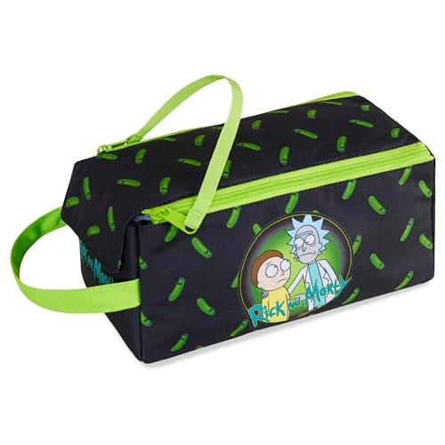 Offerta a tempo: Rick and Morty Pochette - Beauty Case da Viaggio Borsa da Toilette con Zip - Borsello Uomo Morbido - Trousse Ragazzo Sportivo - Gadget Regalo - 36% da 14.22 € a 9.15 €
