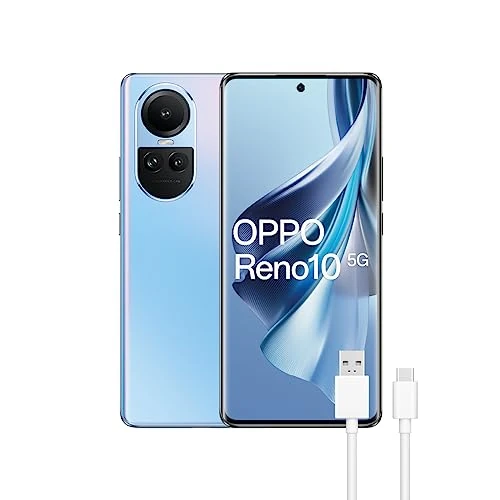Offerta a tempo: Oppo Reno10 5G, Dual, 256GB 8GB RAM, Ice Blue - 5% da 279.99 € a 265.99 €
