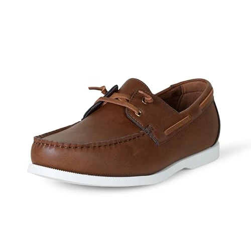 Zeitlich begrenztes Angebot: Amazon Essentials Herren Slip-On-Bootsschuh Mit Belüftung, Braun, 39.5 EU von 52.10 € auf 52.10 € (0.00% Rabatt)