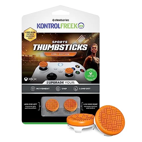 KontrolFreek Omni Gommini per Controller Xbox | 2x Copri Analogici Low-Rise per Xbox Series X|S & Xbox One | Grip Migliorato per Tutti i Generi | Arancione