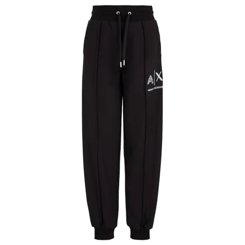 Limitiertes Angebot: Armani Exchange Women's Route 66, Shiny Logo Sweatpants, Black, Medium von 90.09 EUR auf 90.09 EUR (Spare 0%)