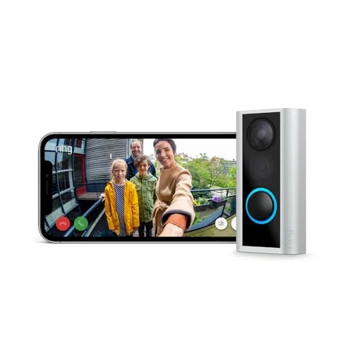 Offre limitée : Judas vidéo sans fil Ring (Door View Cam) | Pour portes de 54 à 75 mm d'épaisseur (version recommandée) | Sonnette sans fil avec caméra, vidéo HD 1080p et Wi-Fi | Essai Ring Home gratuit 30 j. de 130.93 EUR à 54.99 EUR (remise 58%)