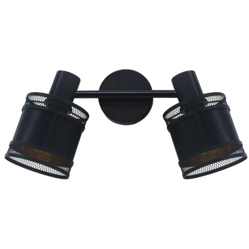 Offre limitée : REV Applique murale vintage 2 lampes E14 orientables métal noir de 22.40 € à 22.40 € (0.00% de remise)