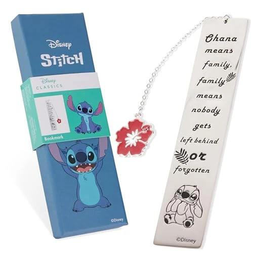 Limitiertes Angebot: Disney Stitch Lesezeichen Metall für Kinder Teenager und Frauen mit Anhänger für Schule Uni Buch Zubehör Lesen Geschenke für Leseratten (Silber Stitch) von 15.49 EUR auf 11.59 EUR (Spare 25%)