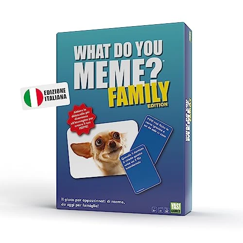 Offerta a tempo: YAS Games - What Do You Meme Family - L'unico in Italiano - Party Game per 3 o più giocatori dagli 8 anni in su - 33% da 29.99 € a 20.03 €