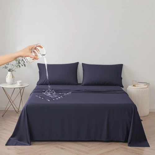 Offerta a tempo: DUJUIKE Copriletto Impermeabile, Lenzuolo impermeabile, Coprimaterasso, Copridivano Divano per Cane, Gatto, Bambini (Cal king/King 250 * 230cm, Marina Oscura) - 0.00% da 36.99 € a 36.99 €