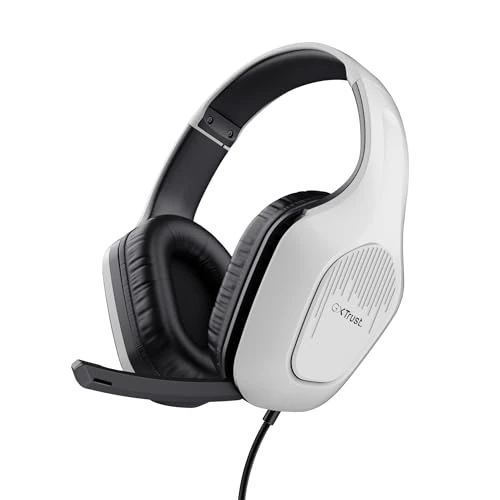 Oferta ograniczona: Trust Gaming GXT 415PS Zirox lekkie słuchawki do gier na Playstation 5 ze sterownikami 50 mm, złącze 3,5 mm, składany mikrofon, słuchawki przewodowe 1,2 m, słuchawki PS5 Over-Ear - biały z 83.94 EUR na 83.94 EUR (znizka 0%)