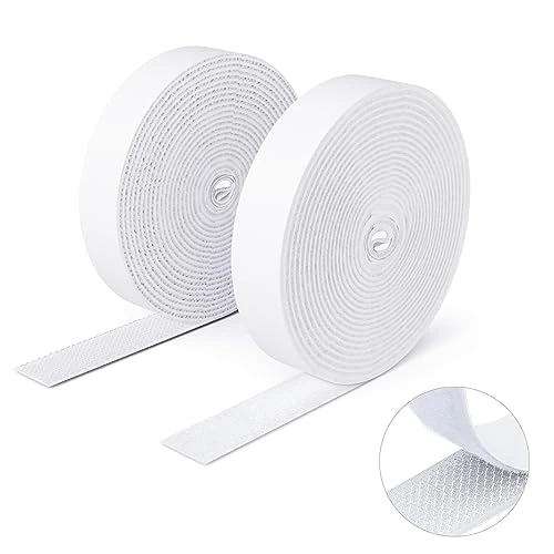 SUTOUG Cinta Autoadhesiva Extra Fuerte - 16 mm× 3 m Cinta de autoadhesiva de doble cara para interior y exterior - Doble cara - Blanco