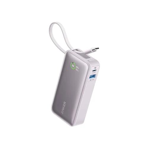 Limited-time offer: Anker Nano Power Bank, 10,000mAh Portable Charger with Built-In USB-C Cable, PD 30W Output, Fast Charging Battery Pack for iPhone 16/15 Series, Galaxy, iPad, AirPods, and More from 39.99 £ to 29.99 £ (save 25%)
