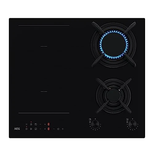 Offerta a tempo: AEG Serie 8000 Piano Cottura Misto Gas & Induzione 4 Fuochi da Incasso HF704163NB — 11% da 519,99 € a 464,00 €