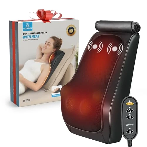 Oferta limitowana: COMFIER Masażer pleców i szyi z ciepłem, masaż 3D z masażem wibracyjnym, masażer shiatsu kark i ramiona, poduszka do masażu, prezenty z 99.00 zł na 99.00 zł (oszczędź 0.00%)