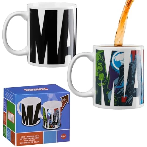 Oferta limitada: Marvel Tazas de Cafe para Hombres - Taza de Cafe Originales de 312 ml con Cambio de Color por Calor - Regalos Navidad de 7.39 € a 7.39 € (ahorro 0.00%)