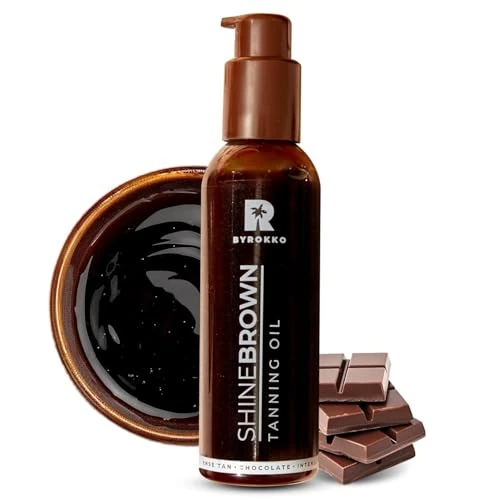 Offerta a tempo: BYROKKO Shine Brown Olio Acceleratore Abbronzante al Cioccolato (145 ml), Rapido per un’Abbronzatura Intensa, Efficace sotto Lettini e al Sole all’Aperto - 27% da 21.99 € a 16.15 €