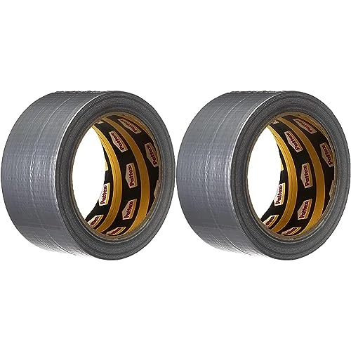 Pattex Nastro Adesivo Americano, Nastro telato rinforzato per riparazioni o decorazioni, Nastro americano impermeabile per tubature, scarichi e condotti, rotolo 50mm x 25m (Confezione da 2)