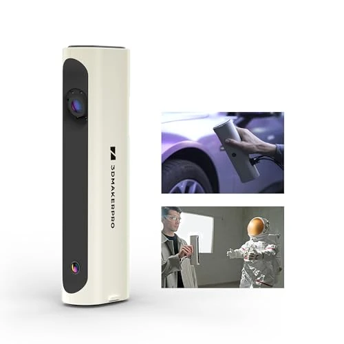 Escáner 3D de gran alcance, precisión de 0,1 mm y velocidad de escaneo de 10 FPS Escáner 3D portátil para modelos de impresión 3D, resultado de escaneo rápido - Kit estándar Lynx de 3DMakerpro