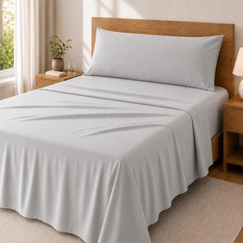 Oferta limitada: Degrees Home Premium – Juego de Sábanas 90x190 cm 3 Piezas: Sábana Bajera Ajustable, Encimera y Funda de Almohada 90X45 – Microfibra Cepillada, Suave, Oeko-Tex Certificado de 15.69 € a 15.69 € (ahorro 0.00%)