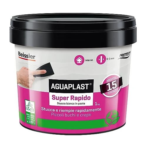Offre limitée : AGUAPLAST Super rapide, mastic blanc prêt à l'emploi - 1 kg de 12.09 € à 12.09 € (0.00% de remise)
