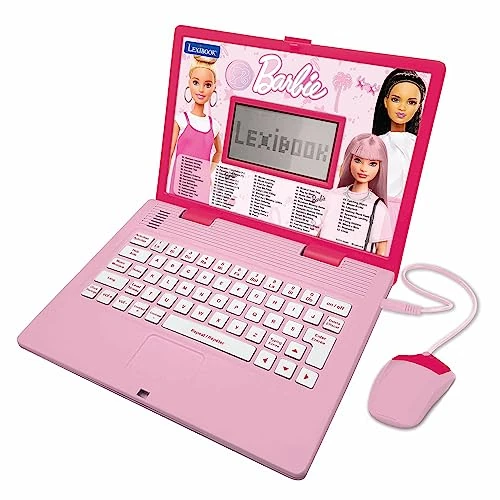 Limited-time offer: LEXIBOOK, Barbie, Educational and Bilingual Laptop in English/French, Toy for children with 124 activities to learn, play games and music, Pink, JC598BBi1 from 44.99 £ to 34.99 £ (save 22%)