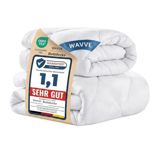 Offerta a tempo: WAVVE Piumino Letto Matrimoniale 4 Stagioni 240x260 cm, Set Piumino Estivo 150gsm 260x240 + Primaverile/Autunnale 300gsm 240 x 260 = Piumone Invernale Caldissimo 450gsm, Bianco - 19% da 69.99 € a 56.99 €