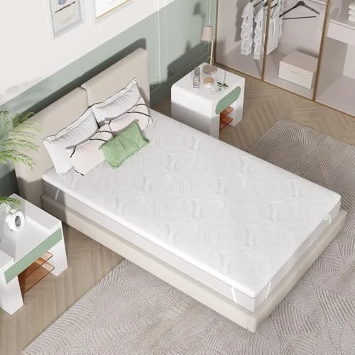Offerta a tempo: Novilla Topper Matrimoniale 80x200 Memory Foam e Schiuma Traforata 5cm - 17% da 53.99 € a 44.99 €