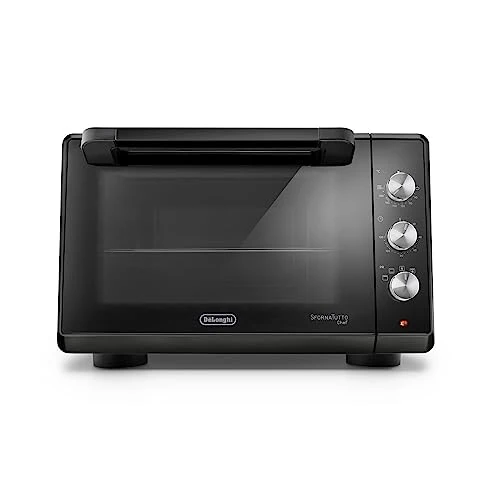 Limitiertes Angebot: De'Longhi Chef EO34302 Elektrischer Umluftofen mit 5 Kochstufen, doppelte Glastür, Temperatur 80 – 230 °C, Timer 120 Zoll, inklusive Backblech und Grill, Kapazität 34 l, 2000 W, Schwarz von 312.58 EUR auf 312.58 EUR (Spare 0%)