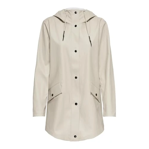 ONLY Onlelisa Raincoat OTW damska kurtka przeciwdeszczowa, Silver Lining, XL
