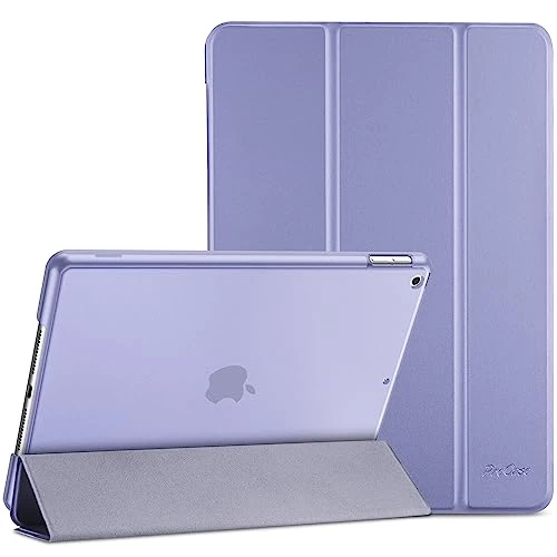 Offerta a tempo: ProCase Cover per iPad 9 2021/8 2020/7 2019/iPad 10.2” Custodia[A2602 A2603 A2604 A2605 A2270 A2428 A2429 A2430 A2197 A2198 A2200], Smart Cover Sottile Leggero Traslucida Smerigliata (Viola Chiaro) - 32% da 19.99 € a 13.53 €