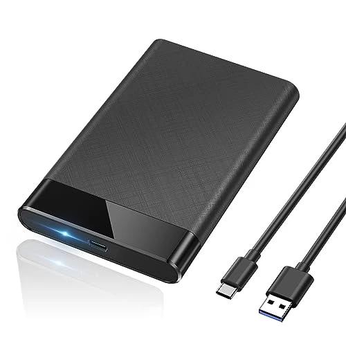 Oferta limitada: POSUGEAR Carcasa Disco Duro 2,5", 6Gbps USB C 3.1 Gen 2 Caja Disco Duro para HDD SSD SATA I/II/III de 7mm y 9.5mm de Altura con Cable USB, Sopporta UASP&Trim, no Requiere Herramientas-Negro de 10.99 EUR a 10.99 EUR (ahorro 0%)