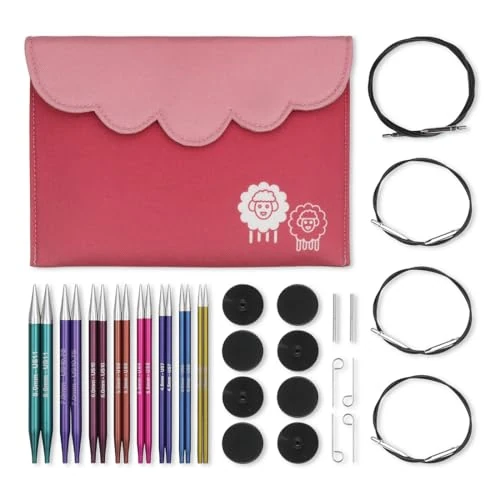 Oferta limitada: KnitPro Puntas de agujas de tejer circulares intercambiables, Zing Deluxe Set 3.50, 4.00, 4.50, 5.00, 5.50, 6.00, 7.00 y 8.00 de 61.81 € a 61.81 € (ahorro 0.00%)