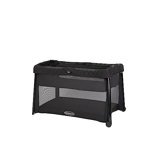 Offerta a tempo: Graco - FoldLite LX Lettino da viaggio con culla per neonato rimovibile, chiusura ultra compatta, adatto dalla nascita fino a circa 3 anni (0-15kg), colore Midnight - 36% da 109.00 € a 69.53 €