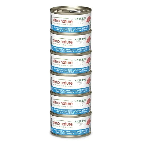 Limited-time offer: Almo Nature HFC Natural - Wet Cat Food - Atlantic Tuna - Human Grade, Gluten Free, Monoprotein - 70g, Pack of 6 from 7.39 GBP to 7.39 GBP (save 0%)
