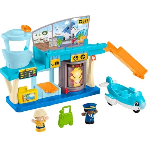 Oferta limitada: Fisher-Price Little People Aeropuerto Set de juego con avión y figuras, juguete para bebés +1 año (Mattel HTJ26) de 29.99 € a 11.90 € (ahorro 60%)