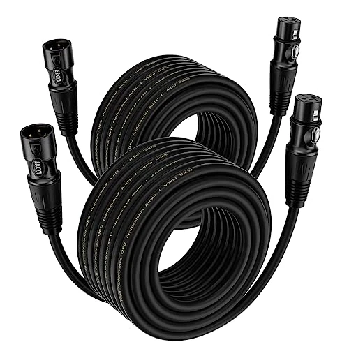Offerta a tempo: EBXYA Cavo XLR 20M 2Pacchetti - Cavo Bilanciato 3-Pin per Microfono Mixer Podcast DMX - Maschio a Femmina - 45% da 65.99 € a 36.51 €