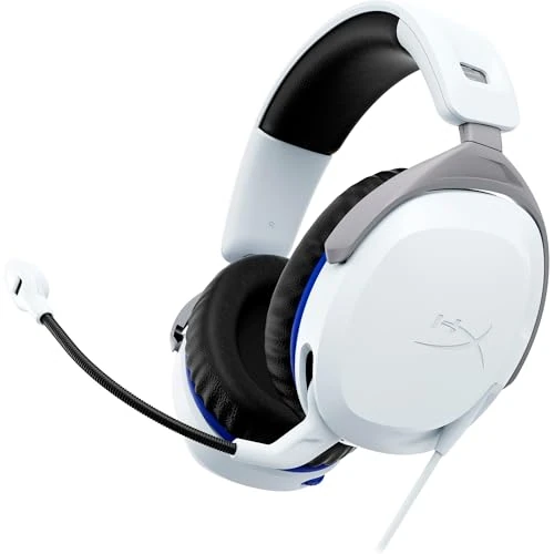 Offerta a tempo: HyperX Cloud Stinger II, Cuffie da Gaming, Connessione Cablata a 3,5 mm, Audio Immersivo, Telaio in Plastica, Cuscinetti in Memory Foam Rivestiti in Similpelle, Adatto per PS4 e PS5, Bianco - 43% da 69.99 € a 39.99 €