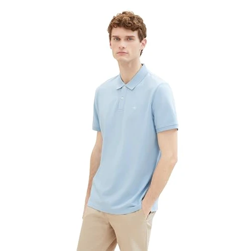 Offerta a tempo: TOM TAILOR 1031006 Polo, 32245-Washed out Middle Blue — 25% da 19,99 € a 14,99 €