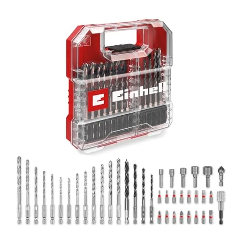 Oferta limitada: Einhell L-CASE Juego de brocas y taladros de 40 piezas (brocas de 25 mm, portapuntas de cambio rápido, llave de vaso, avellanador, brocas para metal, piedra y madera, incl. caja de almacenamiento) de 24.99 € a 24.99 € (ahorro 0.00%)