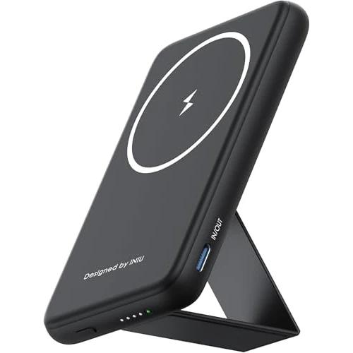 Limitiertes Angebot: INIU Power Bank, 5500mAh 20W Powerbank Klein Aber Stark with USB C in&Out, Magnetische Externe Handyakkus mit Telefonständer für iPhone 16 15 14 13 12 Pro Max Mini und Case von 19.99 EUR auf 19.99 EUR (Spare 0%)