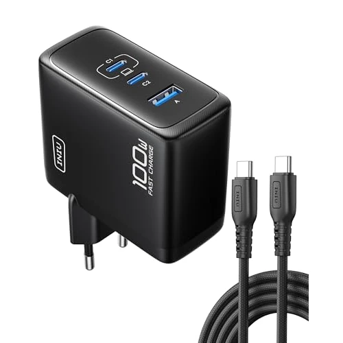 Oferta limitada: INIU 100W Cargador USB C, PD GAN 3-Puertos Tipo C Carga Rapida, Cargador Compacto y Portátil con MacBook Air, iPad Pro, iPhone 17 16 Pro MAX, Samsung Galaxy S25 S24 S23 Ultra, Steam Deck Switch 2 etc de 36.99 EUR a 29.33 EUR (ahorro 21%)