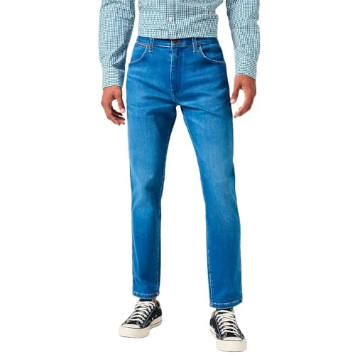Oferta limitada: Wrangler Larston, Vaqueros para Hombre, Marrón (Rustic), 27W / 32L de 42.91 € a 42.91 € (ahorro 0.00%)