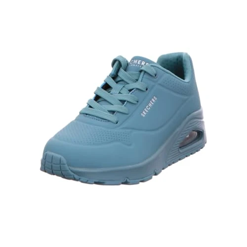 Offerta a tempo: Skechers Uno Stand On Air, Scarpe da ginnastica Donna, Teal Durabuck Mesh, 39.5 EU - 41% da 79.95 € a 47.46 €
