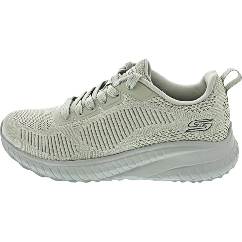Limited-time offer: Skechers Women's Bobs Squad Chaos Face Off Sneaker, Sage Engineered Knit, 3 UK from 59.00 GBP to 38.20 GBP (save 35%)