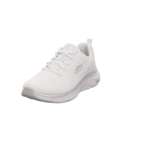 Offerta a tempo: Skechers Donna Vapor Foam Midnight Glimmer, Rete Bianca con Finiture argentate, 38.5 EU - 40% da 79.95 € a 47.95 €