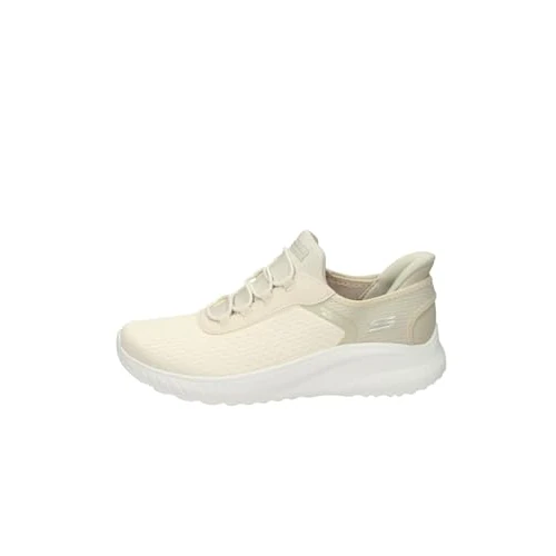 Skechers Baskets Bobs Squad Chaos pour Femme, Maille Blanc cassé, 41 EU